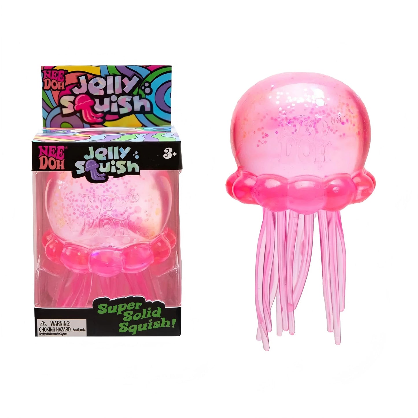 NeeDoh Jellyfish & Cube Squish Toy