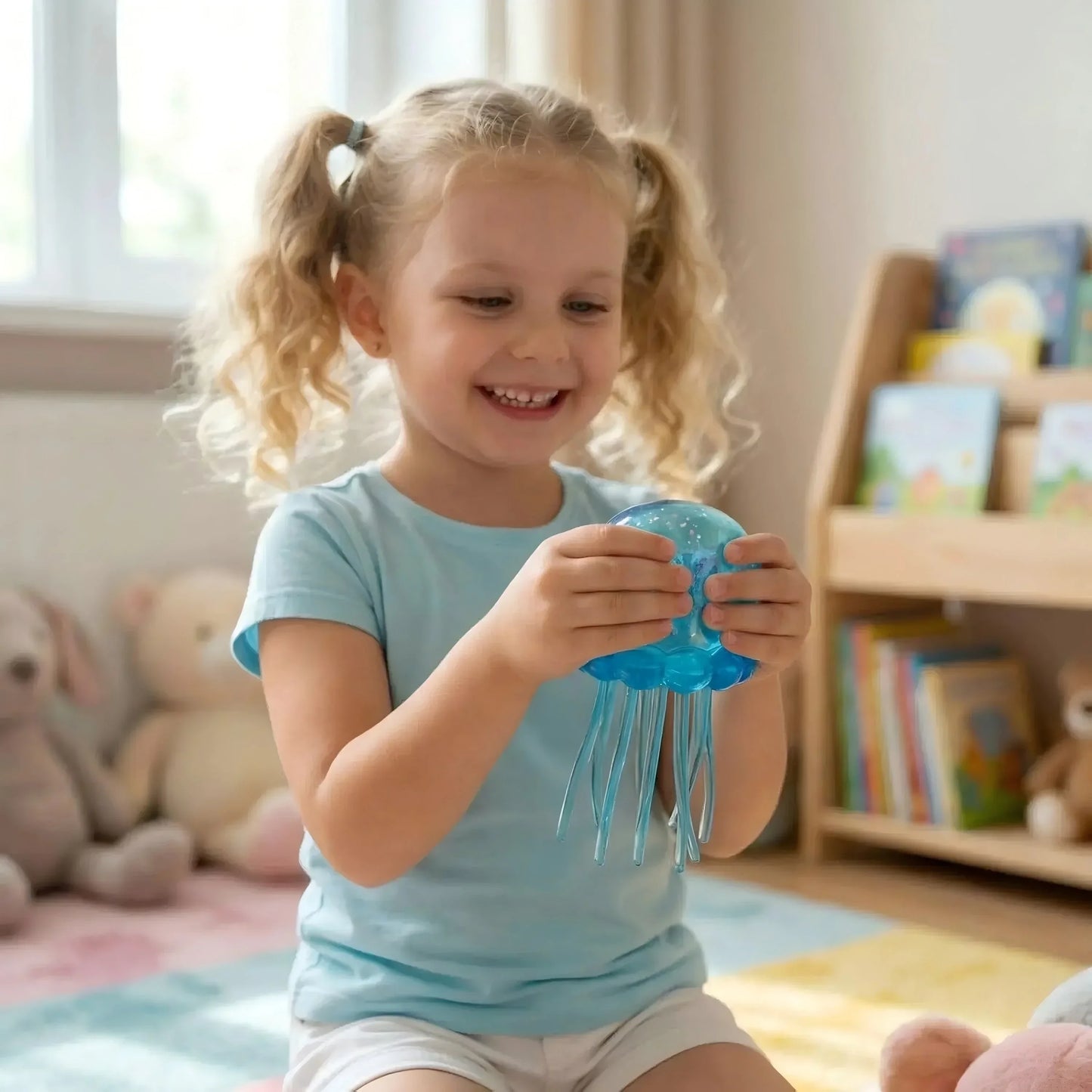 NeeDoh Jellyfish & Cube Squish Toy