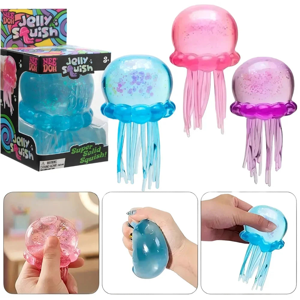 NeeDoh Jellyfish & Cube Squish Toy