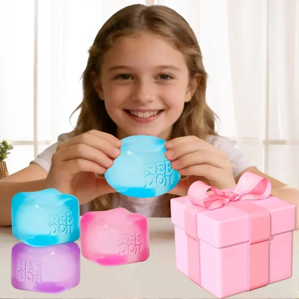 NeeDoh Jellyfish & Cube Squish Toy